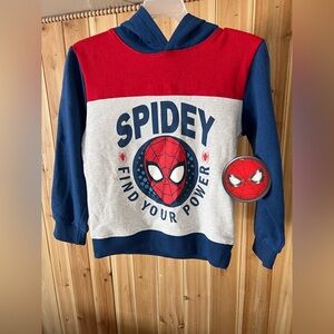 NEW Spider-Man Spidey Hoodie Sweatshirt Find Your Power Size 6 Boys
